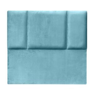 Respaldo de Cama Block Felpa Turquesa