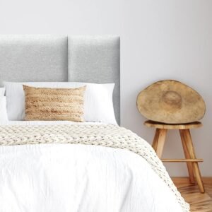 Respaldo de Cama Block Lino Gris Plata