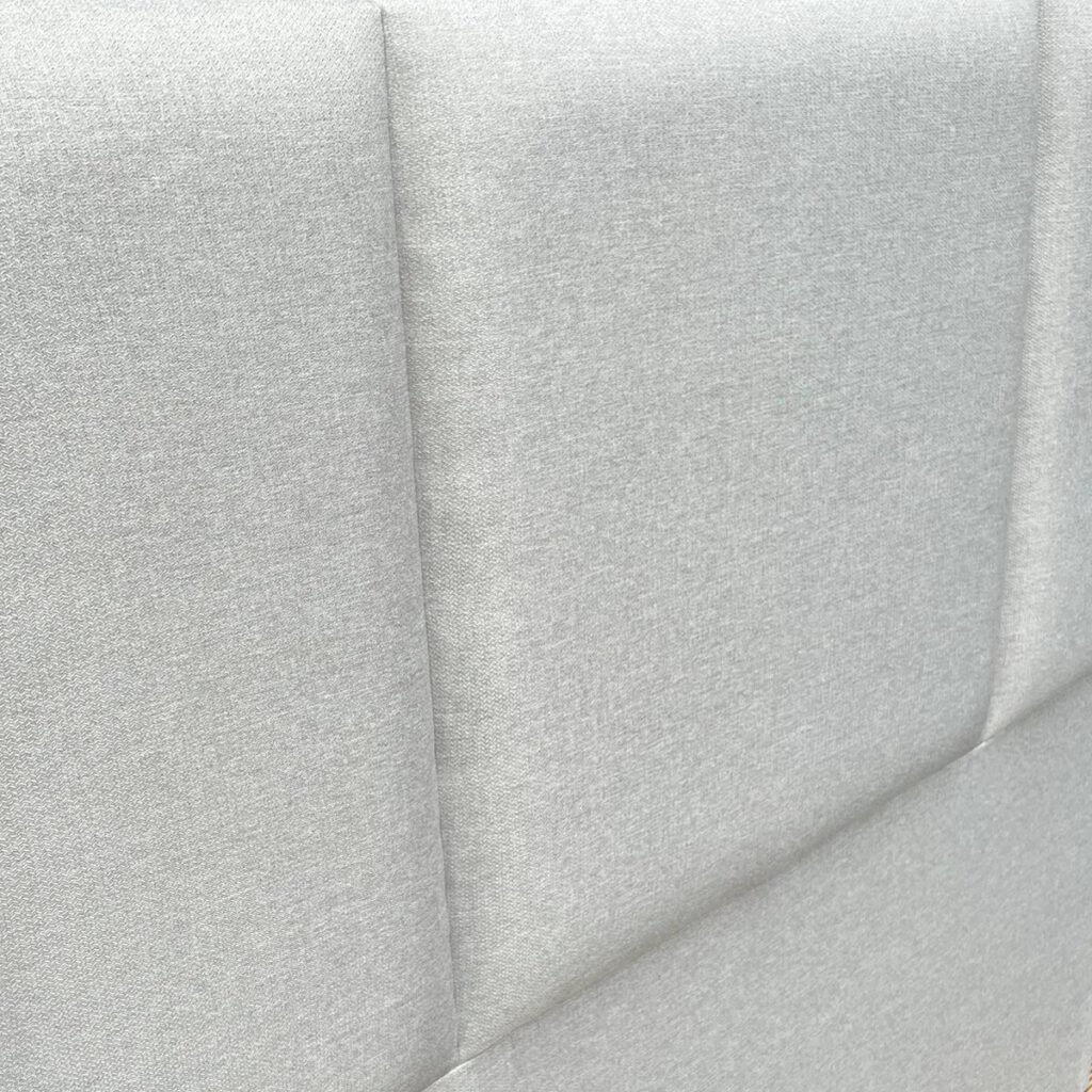 Respaldo de Cama Block Lino Gris Plata