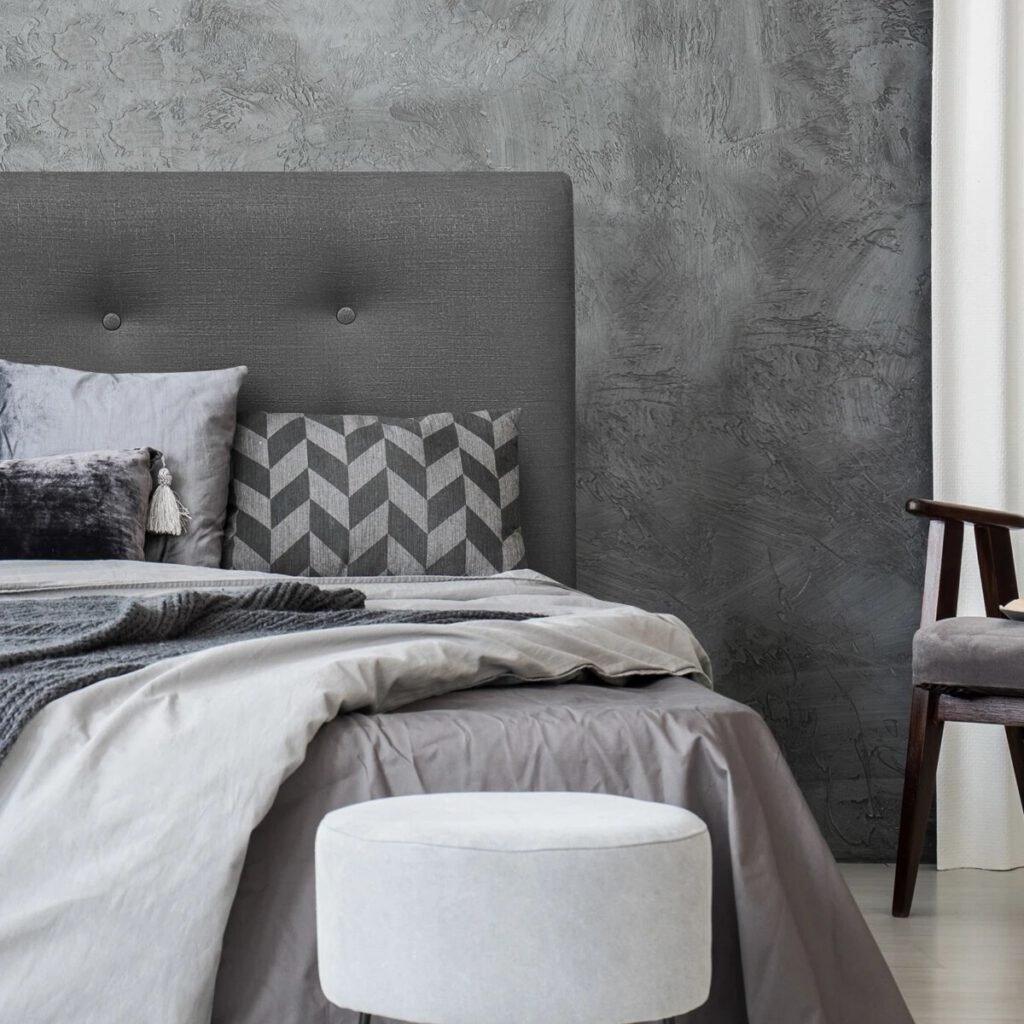 Respaldo de Cama Botoné Premium Lino Grafito