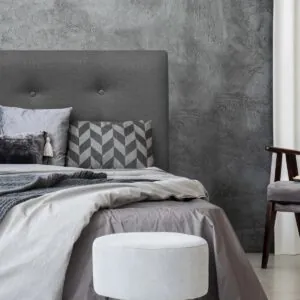 Respaldo de Cama Botoné Premium Lino Grafito