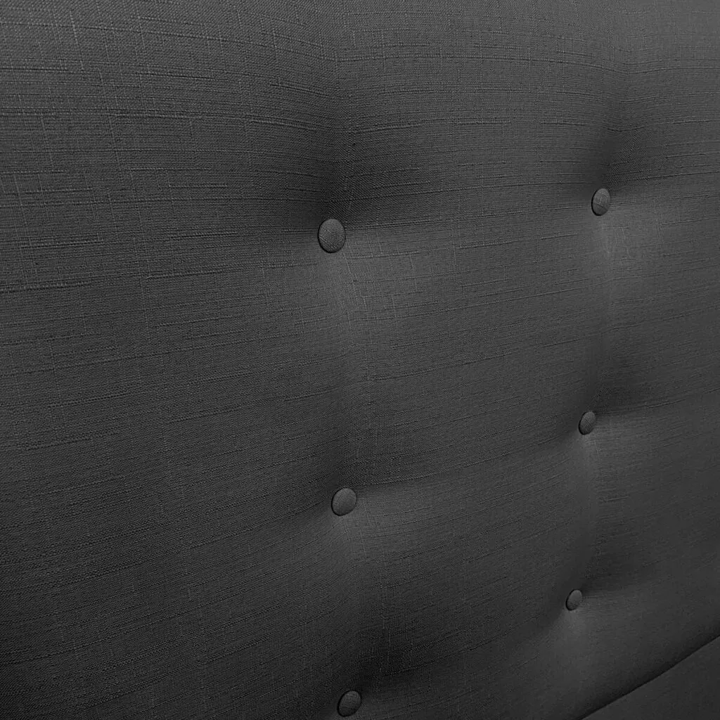 Respaldo de Cama Botoné Premium Lino Grafito
