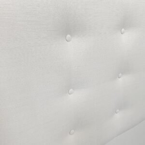 Respaldo de Cama Botoné Premium Lino Crudo