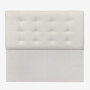 Respaldo de Cama Botoné Premium Lino Crudo