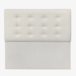 Respaldo de Cama Botoné Premium Lino Crudo