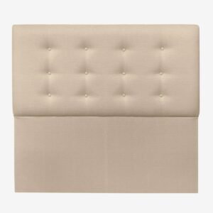 Respaldo de Cama Botoné Premium Lino Beige
