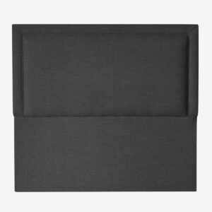 Respaldo Flat Frame + Base de Cama Europea Lino Grafito