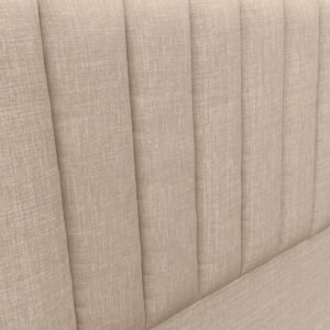 Respaldo de Cama Tubular Vertical Lino Beige