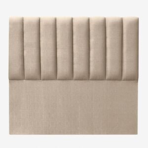 Respaldo de Cama Tubular Vertical Lino Beige