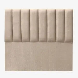 Respaldo de Cama Tubular Vertical Lino Beige