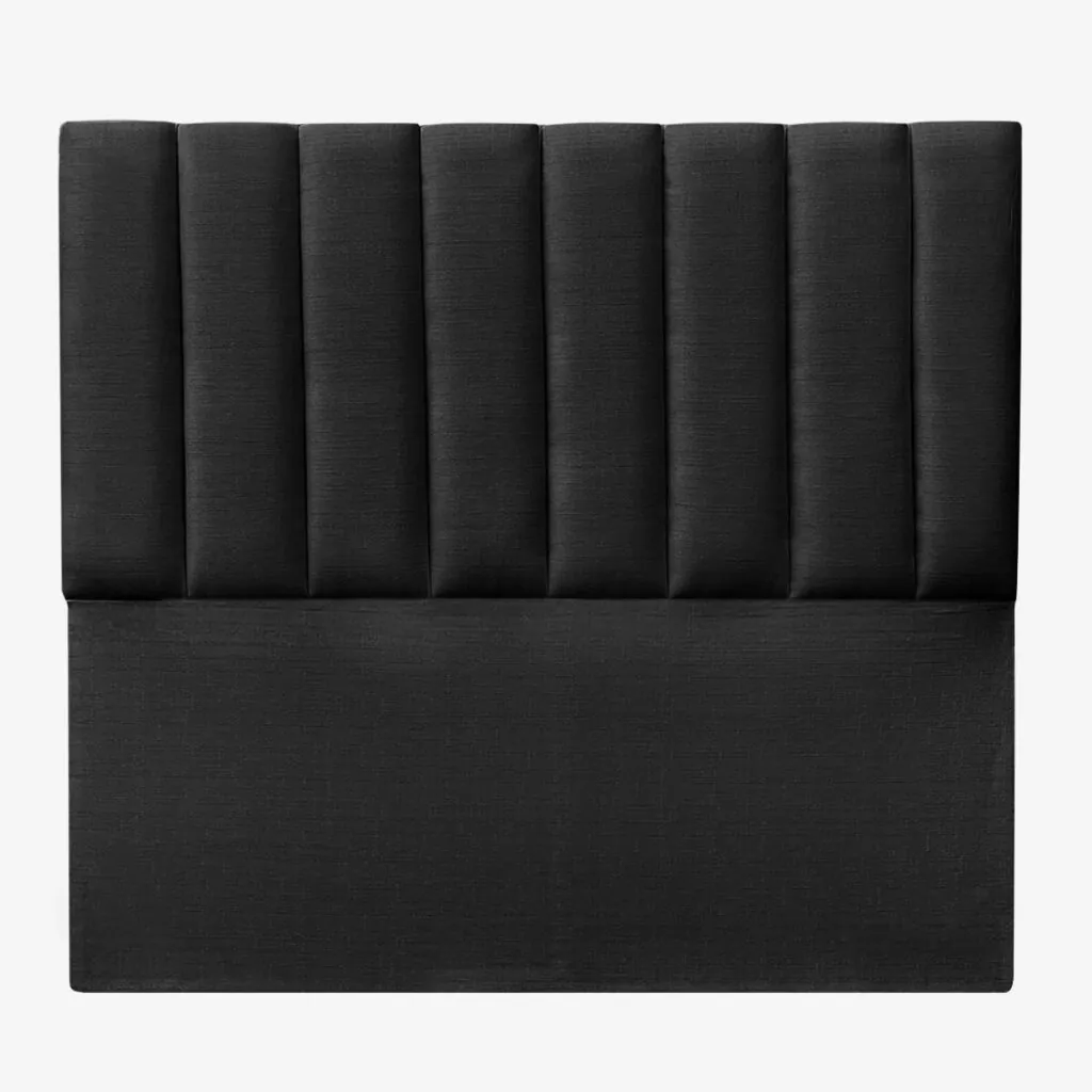 Respaldo de Cama Tubular Vertical Lino Grafito
