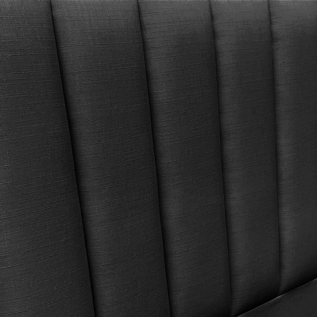 Respaldo de Cama Tubular Vertical Lino Grafito
