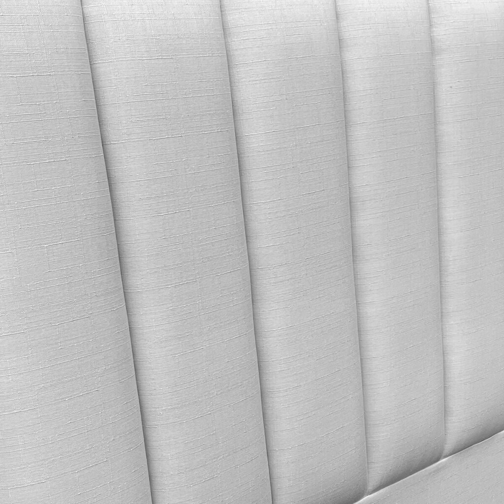 Respaldo de Cama Tubular Vertical Lino Gris Plata