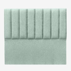 Respaldo de Cama Tubular Vertical Lino Verde Jeans