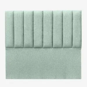 Respaldo de Cama Tubular Vertical Lino Verde Jeans