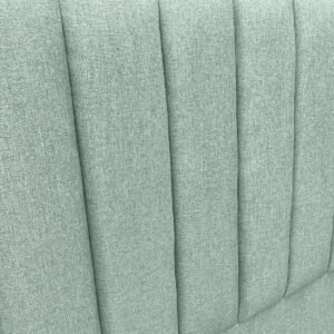 Respaldo de Cama Tubular Vertical Lino Verde Jeans