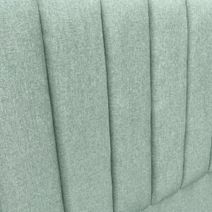 Respaldo de Cama Tubular Vertical Lino Verde Jeans