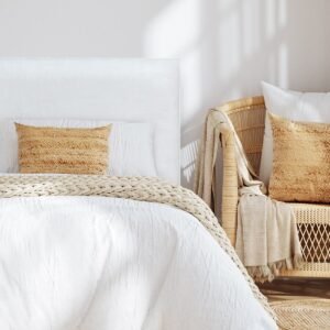 Respaldo de Cama Flat Vivo Lino Crudo