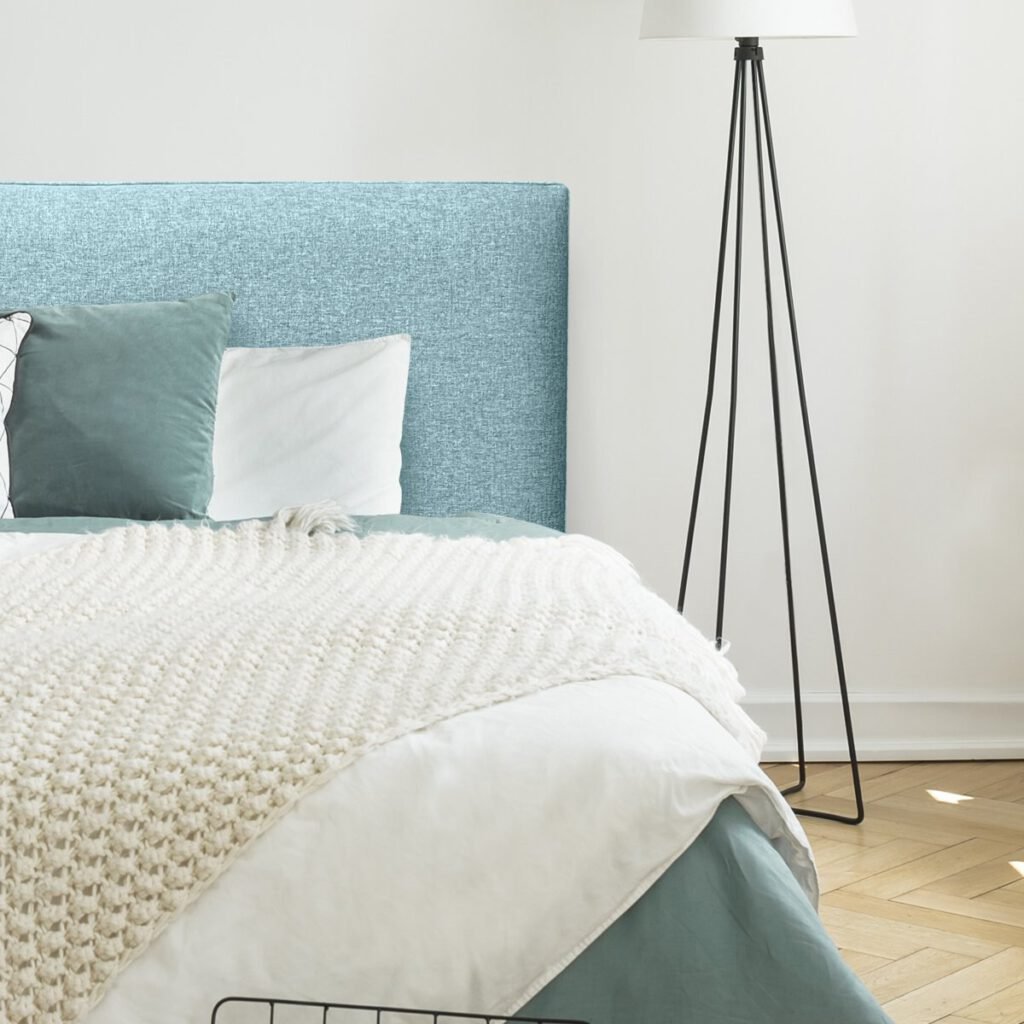Respaldo de Cama Flat Vivo Lino Verde Jeans
