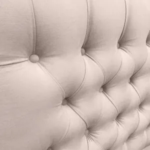 Respaldo de Cama Capitoné Premium Felpa Beige