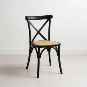 Silla Crossback Madera Negra