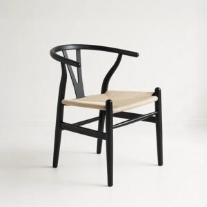 Silla Wishbone Negra