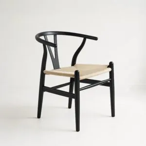 Silla Wishbone Negra