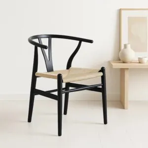 Silla Wishbone Negra