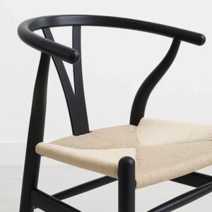 Silla Wishbone Negra