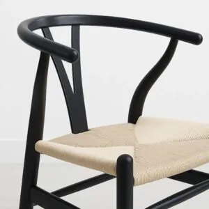 Silla Wishbone Negra