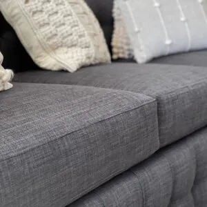 Sofá Chesterfield Lino Grafito