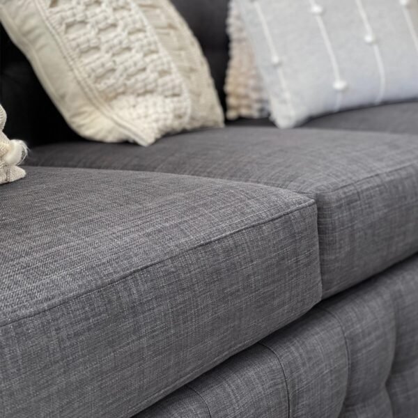 Sofá Chesterfield Lino Grafito
