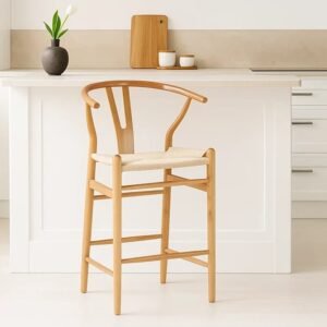 Taburete Wishbone Crema