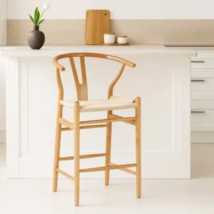 Taburete Wishbone Crema