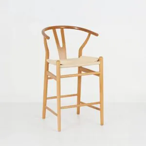 Taburete Wishbone Crema