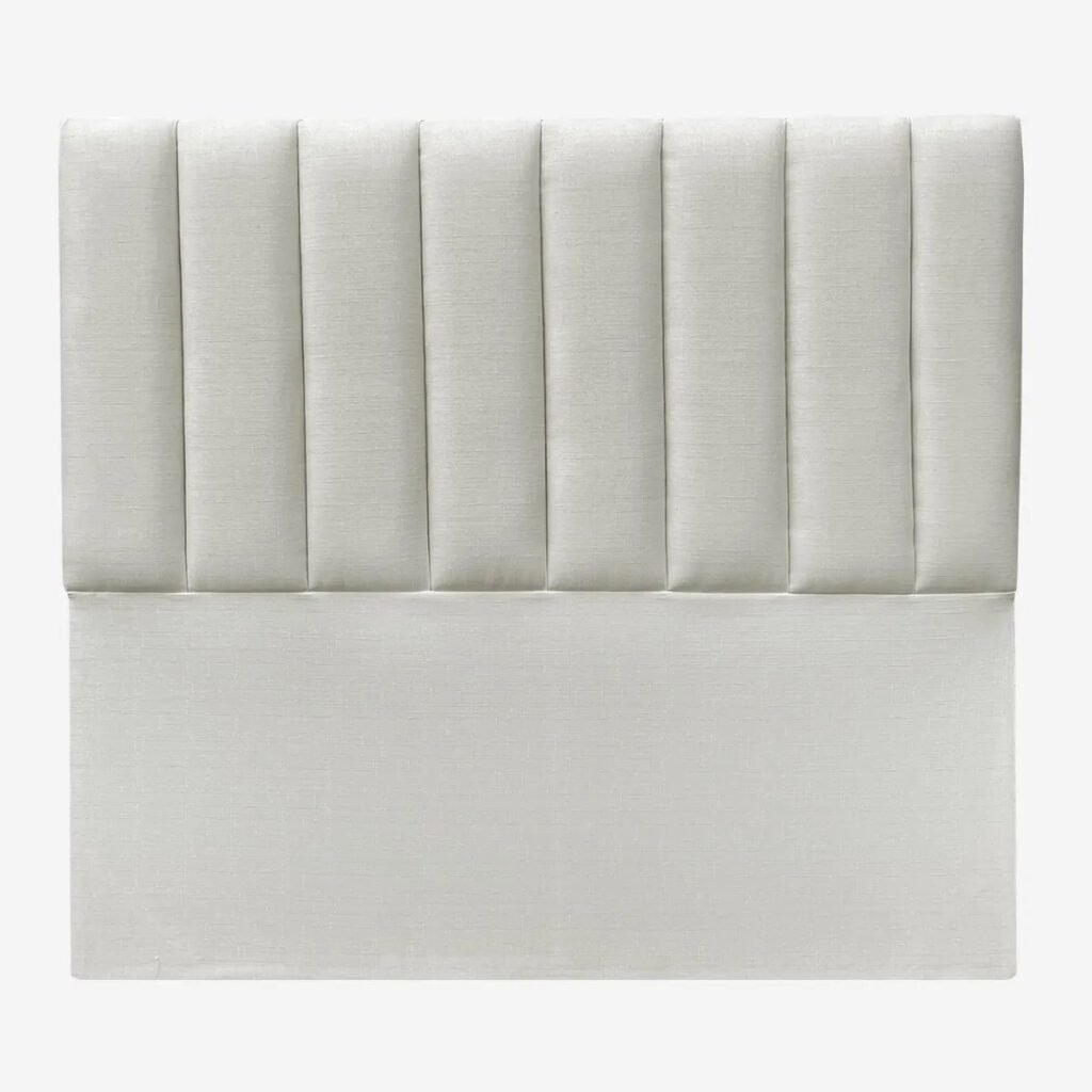 Respaldo de Cama Tubular Vertical Lino Crudo