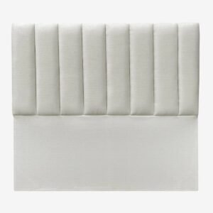 Respaldo de Cama Tubular Vertical Lino Crudo