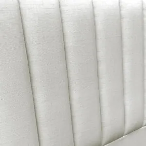 Respaldo de Cama Tubular Vertical Lino Crudo