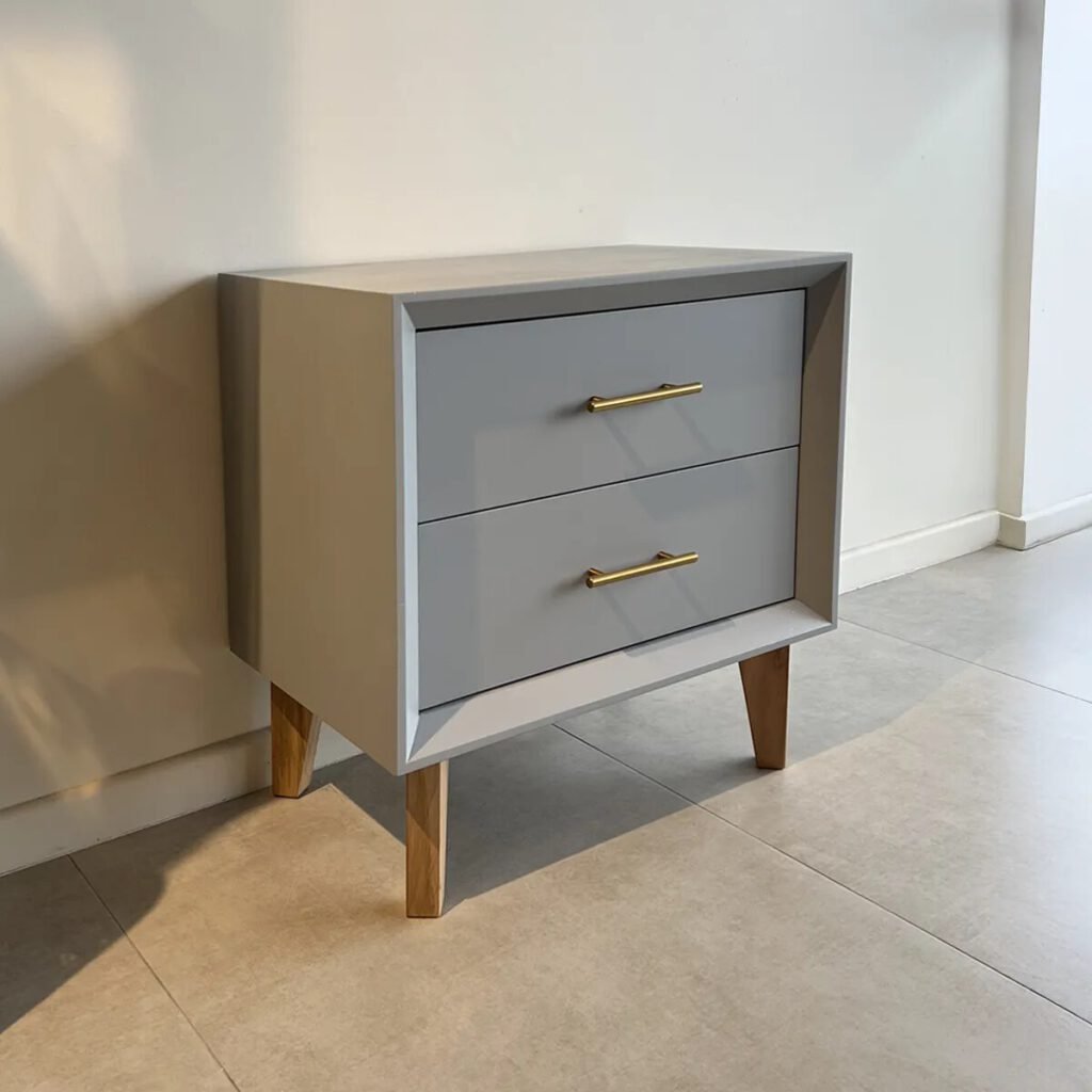 Par de Veladores Hamburgo Gris