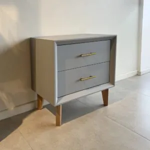 Par de Veladores Hamburgo Gris