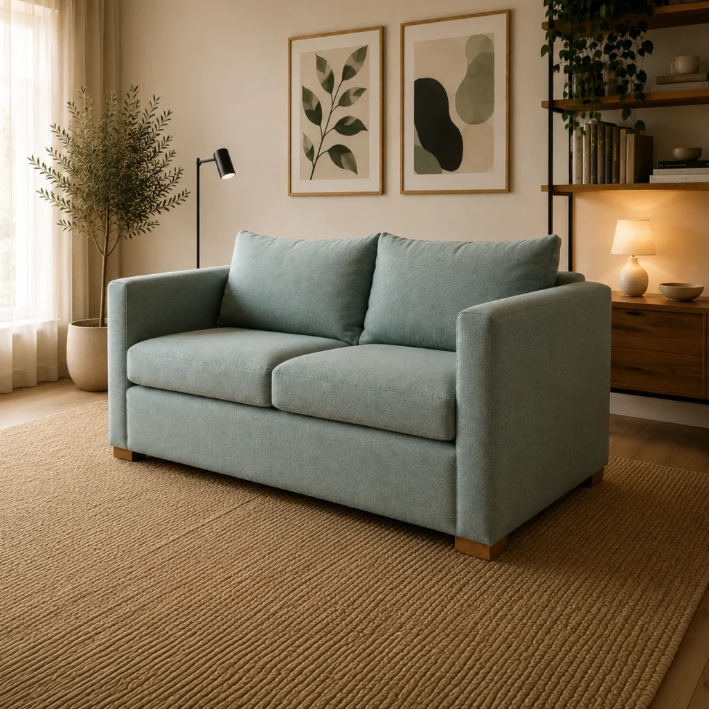 Sofá Turquía Lino Verde Jeans