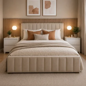 Cama Tubular Lino Beige
