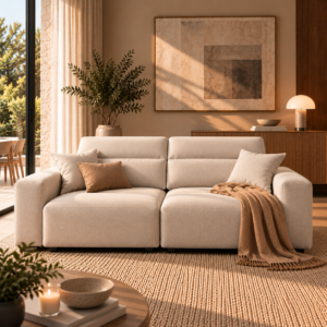 Sofá extensible y reclinable Torino 2 cuerpos Espacio Hogar
