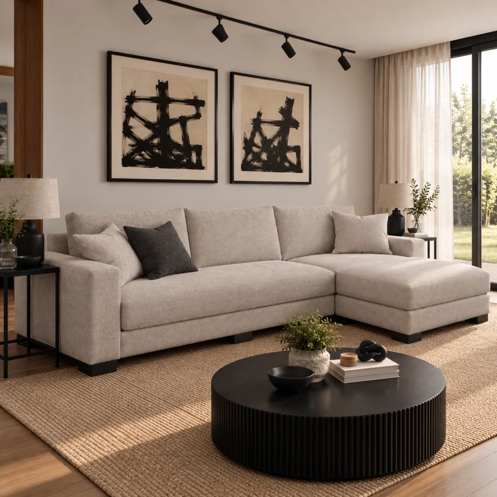 Sofá Seccional Milano Chaise Derecho